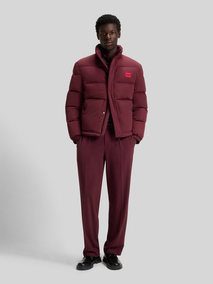 HUGO Regular Fit Steppjacke mit Stehkragen Modell 'BALTO2541' Bordeaux 1