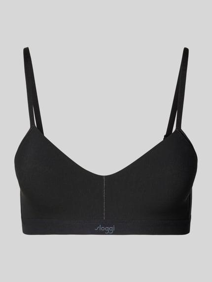 Sloggi bh met labelprint Zwart - 1