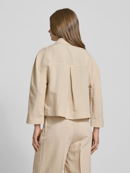 Christian Berg Woman Selection Regular Fit Blazer aus Viskose-Leinen-Mix Sand 5