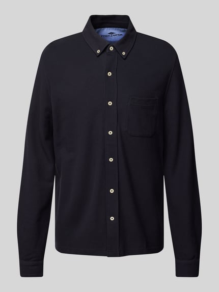 Fynch-Hatton Freizeithemd mit Button-Down-Kragen Marine 2