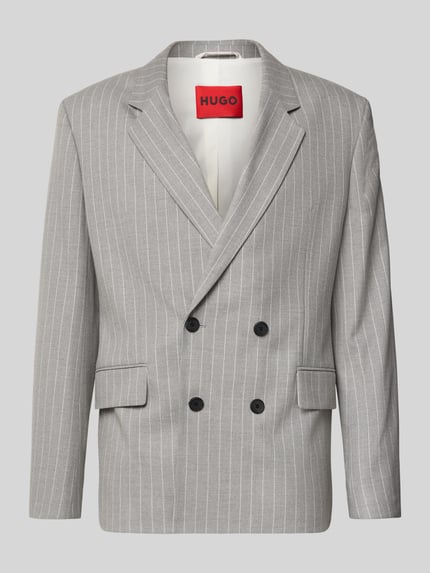 HUGO Regular fit colbert met viscose, model 'KARLO253F1X' Lichtgrijs - 2