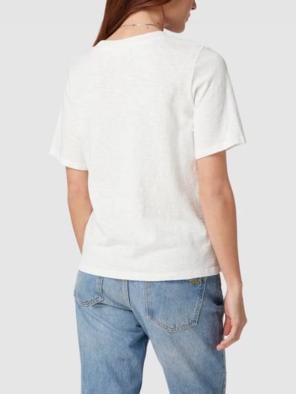 Marc O'Polo DENIM T-shirt met labeldetail Wit - 5