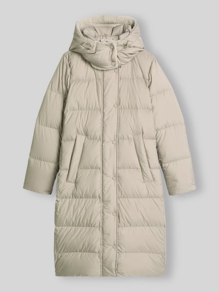 Marc O'Polo Steppmantel mit Kapuze Taupe 2