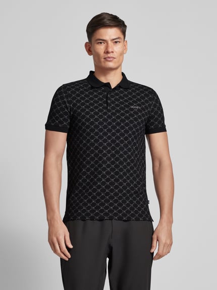 JOOP! COLLECTION Koszulka polo o kroju regular fit z wyhaftowanym logo model ‘Paigam’ Czarny 4