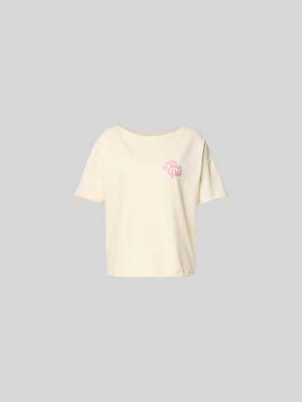 T-Shirt mit Statement-Stitching Shop The Look MANNEQUINE
