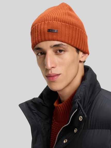 BOSS Mütze aus reiner Schurwolle  Orange 1