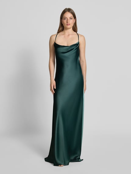 VM by Vera Mont Abendkleid mit Wasserfall-Ausschnitt Dunkelgruen 4