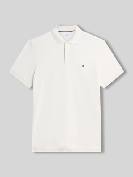 Tommy Hilfiger regular fit poloshirt van puur katoen Offwhite - 2