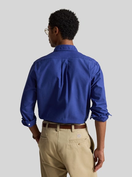 Polo Ralph Lauren Custom Fit Freizeithemd aus reiner Baumwolle Dunkelblau 5