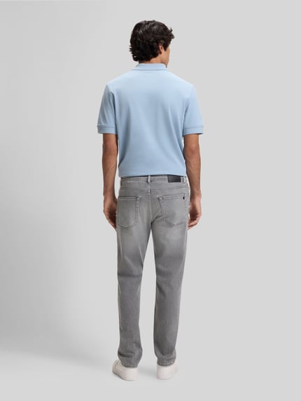 BOSS Orange Regular Fit Jeans aus Baumwoll-Mix Modell "REMAINE" Hellgrau 5