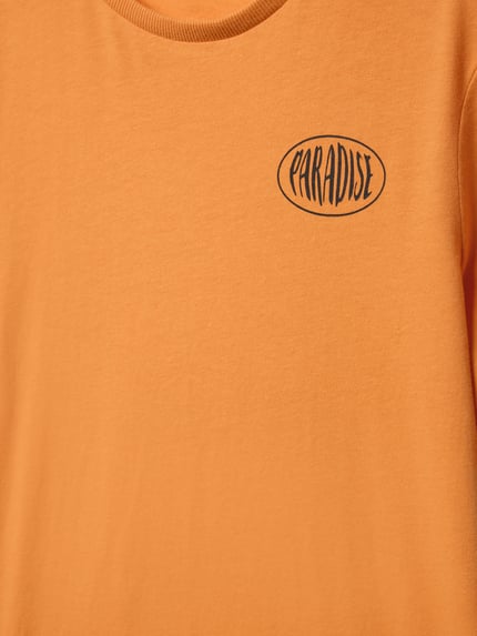 s.Oliver RED LABEL Regular Fit T-Shirt aus reiner Baumwolle Orange 2