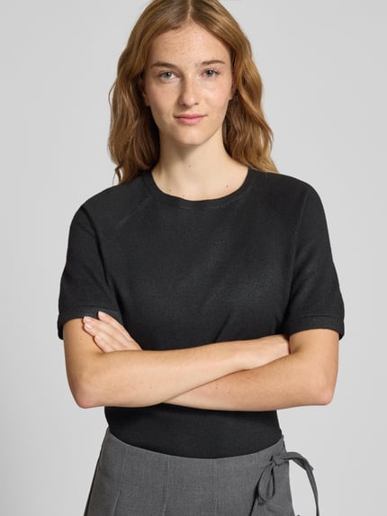 PIECES Regular Fit T-Shirt mit Raglanärmeln Modell 'BREE' BLACK 3
