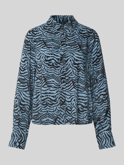 Scotch & Soda Bluzka koszulowa z listwą guzikową Ciemnoniebieski 2