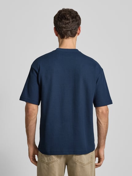 BOSS Orange Regular Fit T-Shirt aus Baumwoll-Mix Modell 'TE_HIVE' Marine 5