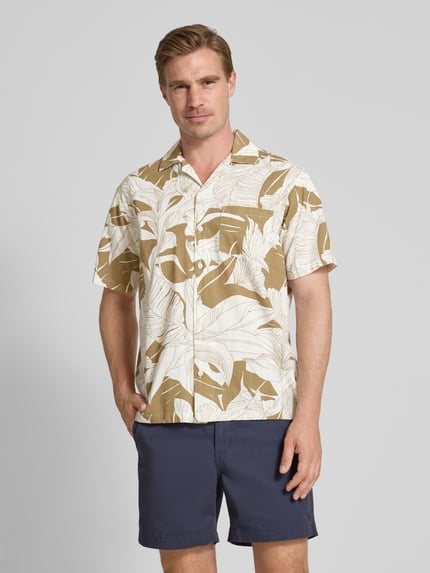 JACK & JONES Premium Koszula casualowa o kroju regular fit z kieszenią na piersi model ‘BLUBAHAMAS’ Camel 4