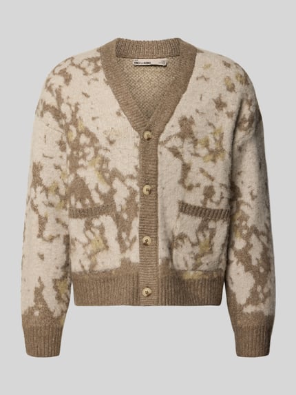 ONLY & SONS Cardigan mit aufgesetzten Taschen Modell 'ONSWILLIS' Beige 2