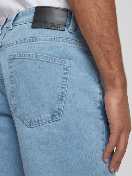 Casual Friday Jeansy w kroju regular fit w fasonie 5-kieszeniowym model 'KARUP' Jeansowy niebieski 3