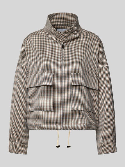 Jacke mit Stehkragen und Pattentaschen Modell 'DARIO' Shop The Look MANNEQUINE