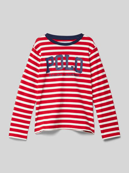 Polo Ralph Lauren Teens Bluzka z długim rękawem i nadrukiem z logo Czerwony 1