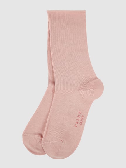 FALKE Sokken met stretch in een set van 2 paar, model 'Happy' Roze - 1