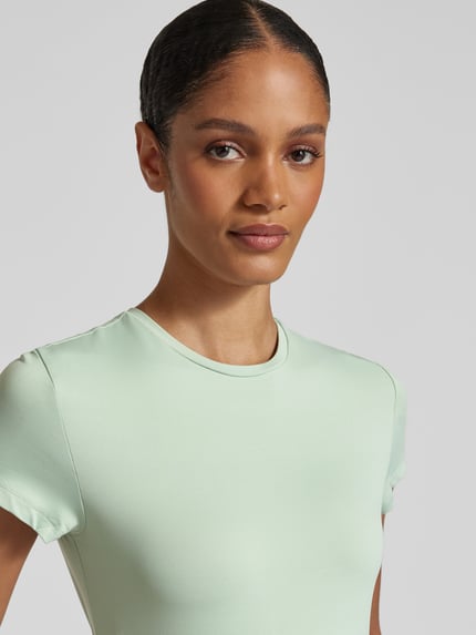 Christian Berg Woman T-shirt z okrągłym dekoltem Limonkowy 3