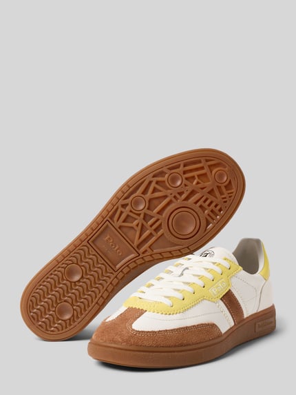 Polo Ralph Lauren Low-top sneakers van echt rundleer Geel - 4