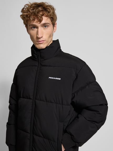 PEGADOR Puffer Jacket mit Label-Stitching Black 3