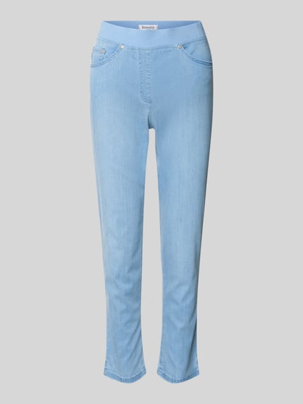 Raphaela By Brax Slim Fit Jeans aus Baumwoll-Mix Modell 'PAMINA 6/8 DEKO' Blau 2