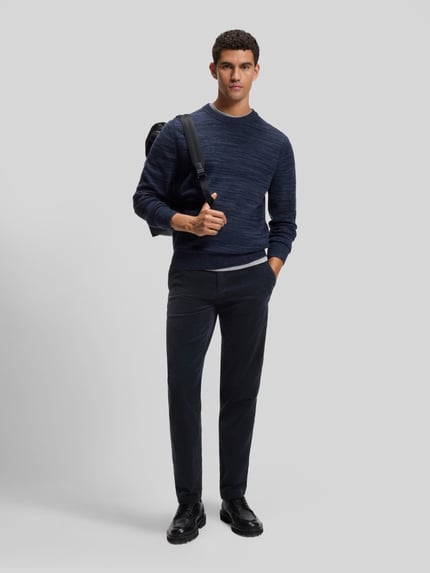 BOSS Orange Tapered Fit Chino aus Baumwoll-Mix Marine 1