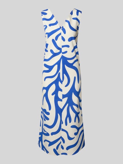 GUIDO MARIA KRETSCHMER WOMAN Midikleid mit V-Ausschnitt Modell 'CHARLOTTA' Bleu 2