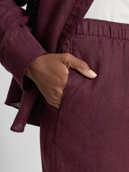 MANGO Stoffhose mit elastischem Bund Modell 'LINO' Lila 3