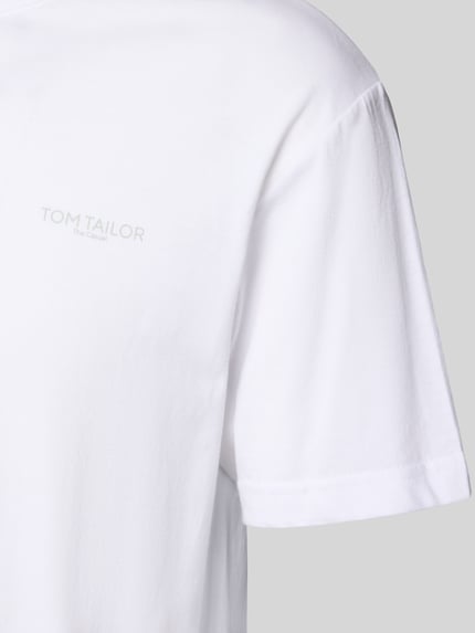 Tom Tailor T-Shirt mit Logo-Schriftzug im 3er-Pack Oliv 2