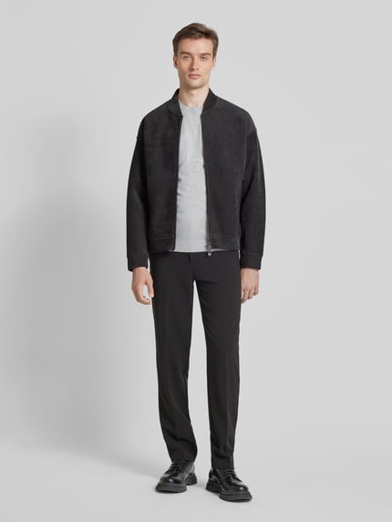Emporio Armani Sweatjacke mit Stehkragen Anthrazit 1