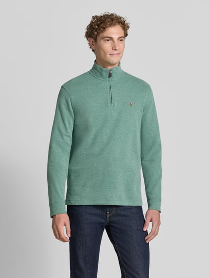 Polo Ralph Lauren Relaxed Fit Troyer aus reiner Baumwolle Lind Melange 4