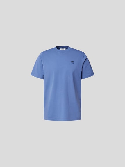 WOOD WOOD T-shirt met labelstitching Blauw - 2