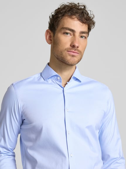 BOSS Regular Fit Business-Hemd mit Haifischkragen Bleu 3