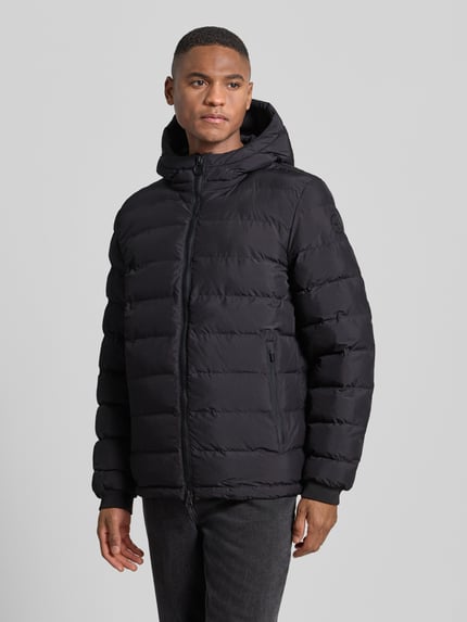Geox Gewatteerd jack met capuchon, model 'SPHERICA' Zwart - 4