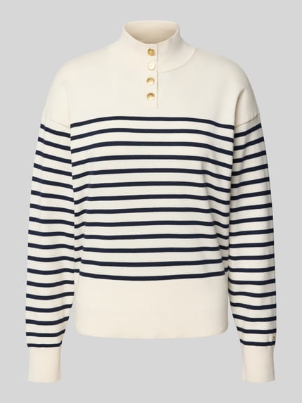 Regular fit pullover van katoenmix Shop The Look MANNEQUINE
