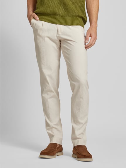 MANGO Anzughose mit Bundfalten Modell 'parma' Beige 4