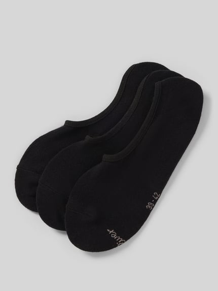 s.Oliver RED LABEL Füsslinge im 3er-Pack aus Baumwoll-Mix Black 1