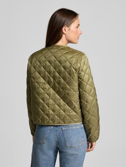 Tommy Hilfiger Regular Fit Steppjacke mit aufgesetzten Eingrifftaschen Oliv 5