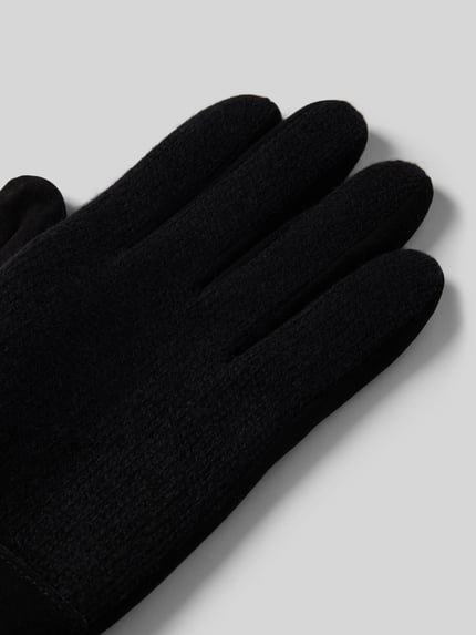 EEM Handschuhe mit Label-Detail Black 3