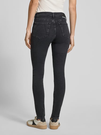 ARMEDANGELS Skinny fit jeans van katoenmix, model 'TILLAA' Antraciet - 5