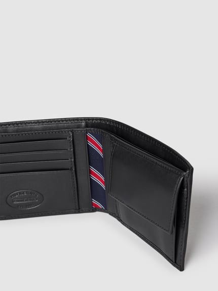 Tommy Hilfiger Portemonnaie mit Logo-Detail Modell 'COIN' Black 3