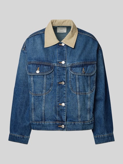 MANGO Jeansjacke mit Umlegekragen Modell 'ROOSTER' Hellblau 2