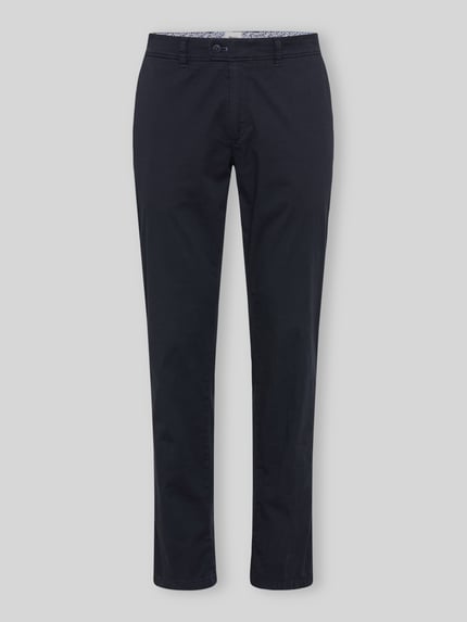 Brax Regular fit chino van katoenmix model 'Evans' Marineblauw - 2