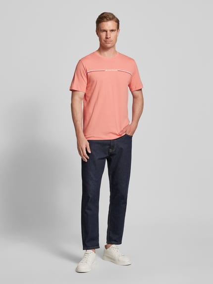 Tom Tailor Regular Fit T-Shirt aus reiner Baumwolle Koralle 1