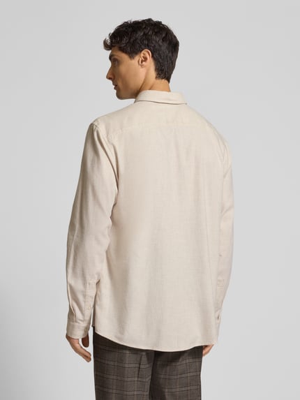 MCNEAL Regular Fit Freizeithemd mit Button-Down-Kragen Sand 5