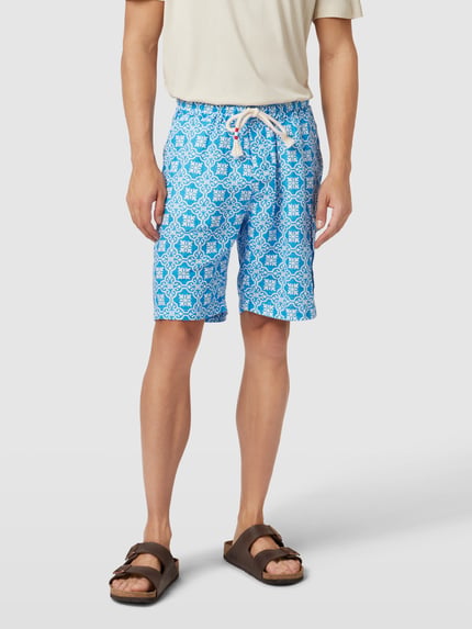 MC2 Saint Barth Bermudas aus Leinen Modell 'MARSEILLE' Tuerkis 4