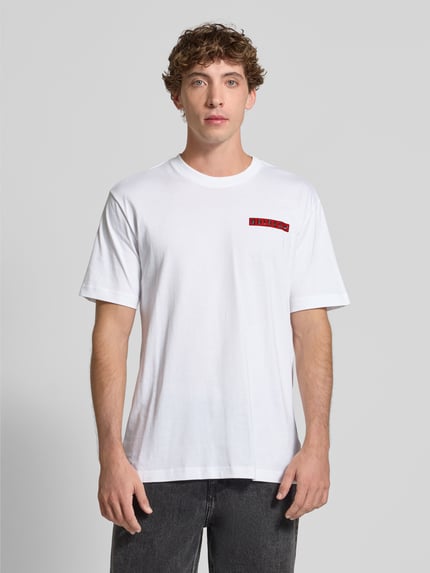 adidas Originals T-Shirt mit Label-Print Weiss 4